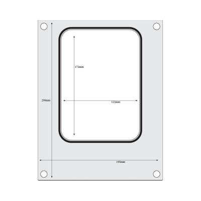 Těsnicí matrice pro těsnicí stroj , HENDI, na misku bez dělení 187x137 mm | 805664